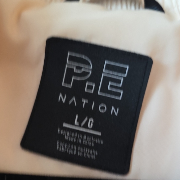P.E Nation Women's Cream Hooded Windbreaker - Picture 5 of 11